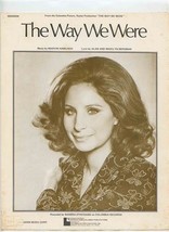The Way We Were Sheet Music Barbra Streisand Marvin Hamlisch Alan Bergman 1973 - £7.76 GBP