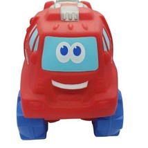 Hasbro Playskool CUSHY CRUISIN&#39; Fire Truck Sounds Fun to Squeeze Cool to... - £15.15 GBP