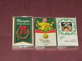 Kitty Wells, Country Holiday, Wrangler Cowboy Christmas, 3 Casette Tapes - £7.12 GBP