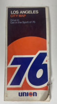 Los Angeles 1970 Vintage Road Map UNION 76 Gas Station - £7.74 GBP