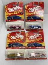 Lot Of 4 New In Package Hot Wheels Classic Corvette Pink Blue Dodge Dart... - $37.39