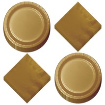 Ruby Red Paper Dessert Plates and Beverage Napkins, Solid Red Party Supplies and - £7.77 GBP+