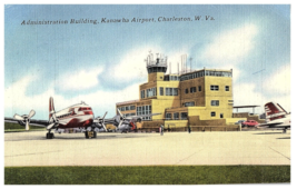 Administration Building Kanawha Airport Charleston Airport Postcard Post... - $9.89