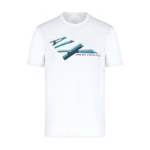 Armani Exchange Men&#39;s Logo Tee White (Size M) NEW W TAG - $45.00