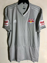 Adidas MLS Jersey New York Red Bulls Team Grey sz M - £10.07 GBP