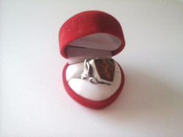 RING with AMBER and in sterling SILVER 925 original in gift box - $27.99