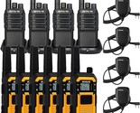 Retevis RB48 Heavy Duty Two Way Radio(6 Pack),and NR10 Noise Cancelling ... - $511.99