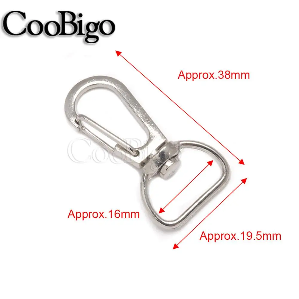 50pcs 5/8 1 Metal Lobster Clasp Key Chain Holder Swivel Trigger -16mm We... - $21.87 CAD
