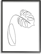 Stupell Industries Minimal Monstera Plant Single Line Drawing, Designed by - £41.55 GBP