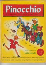 PINOCCHIO - oversize 1946 - Lois Lenski illustrations - $11.00