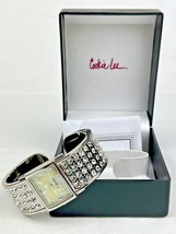 Gorgeous Ladies &quot;Cookie Lee&quot; Cz Bangle Wrist Watch With A Mother Of Pearl Dial - £22.38 GBP