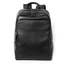 New Natural Cowskin 100% Genuine Leather Men&#39;s Backpack Fashion Large Ca... - £95.95 GBP
