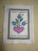 Jacobean Design MAY OUR HOME BE WARM...Counted Cross Stitch SAMPLER - 10... - $12.00