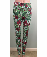 LuLaRoe Women&#39;s Christmas Ornament Fun Holiday Print Leggings One Size O... - $20.29 CAD