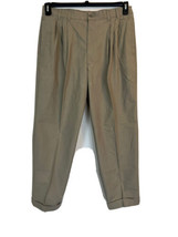 Men&#39;s Tan Dockers Pleated Dress Pant. 36 X 30. 100% Cotton.  - $28.46 CAD