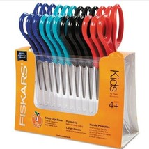 Fiskars Blunt-tip Kids Scissors Classpack, 5&quot;, Assorted Colors, Pack of 12 - £19.76 GBP