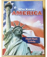 Who Knows America Fast Fact Trivia Quiz Game by PlayMonster New Sealed - £11.88 GBP