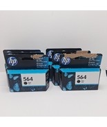 6 PACK HP 564 *08/2022&amp;03/2023* Black Original Ink Cartridge - $1,100.11 MXN