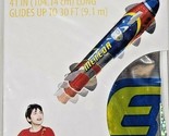 Easter Giant Rocket Foil Balloon throwing gliding glides up to 30&#39; fins New - $8.90