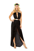 Includes Long Dress with Lace-Up Back and Draped Detail  and Headband with Leaf  - £65.54 GBP