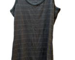 Mossimo women&#39;s XXL ribbed tank top shirt racerback long lean gray silve... - $9.89