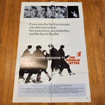 The Kremlin Letter 1970 Original Vintage Movie Poster One Sheet NSS 70/10 - £19.60 GBP