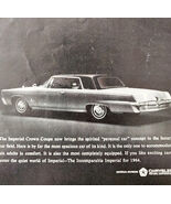 1964 Chrysler Imperial Crown Advertisement Automobilia Classic Luxury DW... - €8,52 EUR