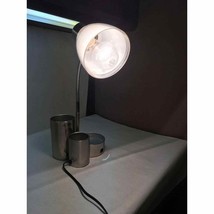 Storage Flex Desk Lamp Phone Jack White Plastic Top Multi Round Compartments - £19.77 GBP