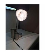 STORAGE Flex Desk LAMP Phone JACK White PLASTIC Top Multi Round COMPARTM... - £19.46 GBP