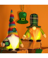 unanscre Lighted Day Gnomes Plush Elf Decorations - 2PCS Light Up St Pat... - £11.14 GBP