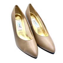 Frederico Leone Taupe Pageant Libby Heels Pumps Shoes Interview Size 7 L... - £27.69 GBP