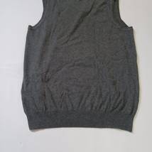 H&M RN#0101255 Men's Gray V-Neck Cotton Pullover Vest Size Medium image 15