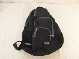 EastSport Black Gray School Backpack Bag MODIFIED QUICK GRAB Pocket 33068 - £12.72 GBP