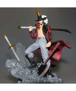 One Piece Action Figure Dracule Mihawk with Sword Box Figurine Set 18cm - £31.37 GBP
