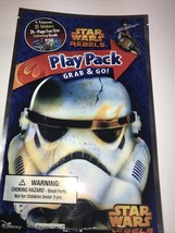 Star Wars Grab &amp; Go Play Pack Disney Lucasfilm Rebels Crayons Coloring Book New! - £6.81 GBP