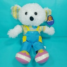 Mouse White Shiny Blue Yellow Clothes King Plush Pink Shoes Stuffed Animal 16&quot; - £15.56 GBP