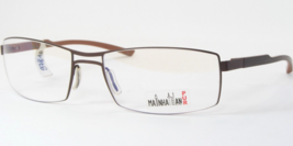 Mainhattan 8314 15 Matt Brown Rare Eyeglasses Glasses Titanium Frame 57-17-135mm - £122.23 GBP