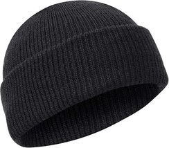 Rothco Black US Made 100% Wool Watch Cap All-Weather Protection Style Be... - $15.50
