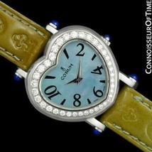 Corum Rythme Cardiaque Femmes Ss Acier &amp; Montre Diamant - Mint Avec Garantie De - £1,558.75 GBP