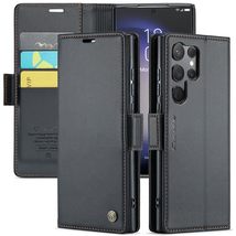 for Samsung Galaxy S23 FE (Color: Black) Magnetic Flip Leather Wallet fo... - $58.00