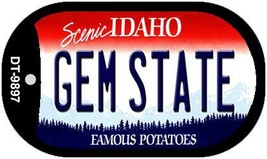 Gem State Idaho Novelty Metal Dog Tag Necklace DT-9897 - $15.95