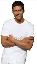 Hanes Classic Mens White Crew Neck 6-Pack T-Shirt Undershirt #7870W6 Small to XL - £14.96 GBP