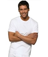 Hanes Classic Mens White Crew Neck 6-Pack T-Shirt Undershirt #7870W6 Sma... - £14.97 GBP