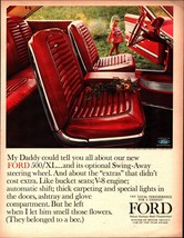 1964 Ford 500XL: My Daddy Could Tell You Vintage Print Ad nostalgia c1 - £20.70 GBP