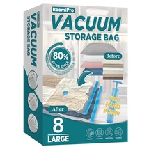 Space Saver Vacuum Storage Bags, Vacuum Sealer Bags With Pump, Storage Vacuum Se - £25.57 GBP