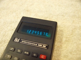 Rare Vintage Russian Ussr Soviet Electronic Calculator Elektronika Mk26  1989 - $24.74