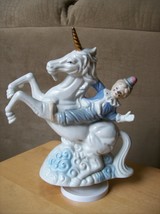 Flambro Clown Riding Unicorn Musical Box - $30.00