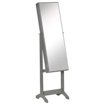 Lockable Jewelry Cabinet w/ Mirror - Grey - $138.99