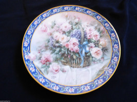 Lena Liu Roses Basket Bouquets Fine China Collectors Porcelain Plate Le 1992 - £24.11 GBP