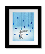 Raindrops Keep Falling on Head - Song Lyric Music Art - Print, Canvas or... - $358.10 MXN+